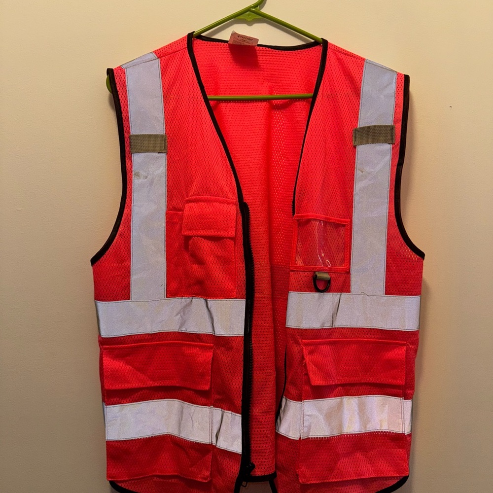 Neon Pink Safety Vest Small